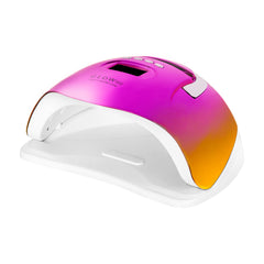 Profesionali UV/LED nagų lempa manikiūrui GLOW F2 RC 220W, rožinės/auksinės spalvos