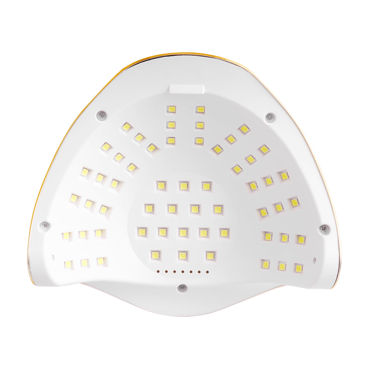 Profesionali UV/LED nagų lempa manikiūrui GLOW F2 RC 220W, rožinės/auksinės spalvos