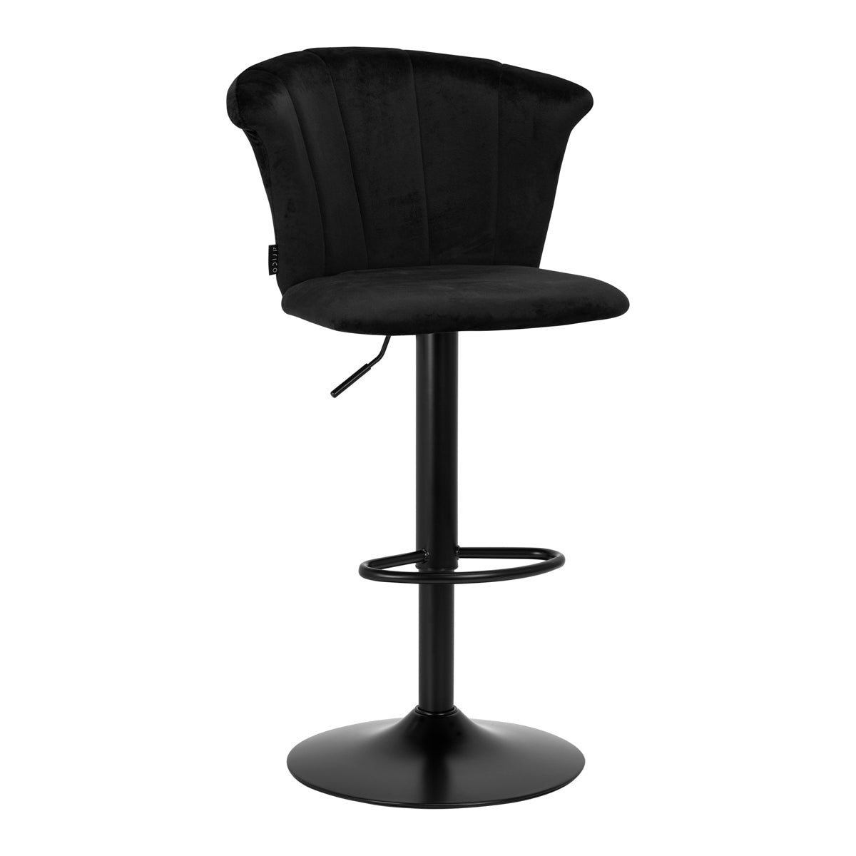 Baro kėdė 4Rico QS-B801 (juoda, aksominė)
