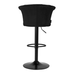 Baro kėdė 4Rico QS-B801 (juoda, aksominė)
