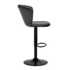 Baro kėdė 4Rico QS-B801 (pilka, aksominė)