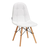 Skandinaviška kėdė 4Rico 185 (baltos spalvos, eko oda)