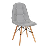 Skandinaviška kėdė 4Rico 187 (pilkos spalvos, eko oda)