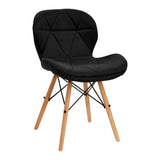 Skandinaviška kėdė 4Rico 188 (juoda, aksomas)