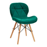 Skandinaviška kėdė 4Rico 191 (žalia, aksomas)