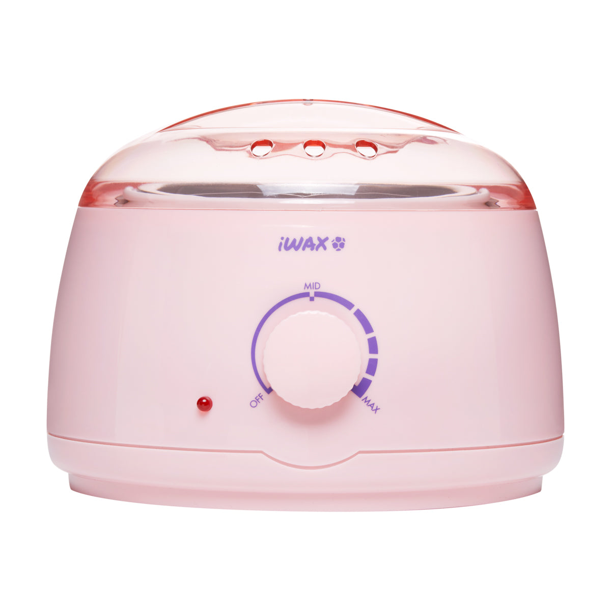 Profesionalus vaško šildytuvas skardinėms ir granulėms IWAX 100, 400ML, 100W (rožinės spalvos)
