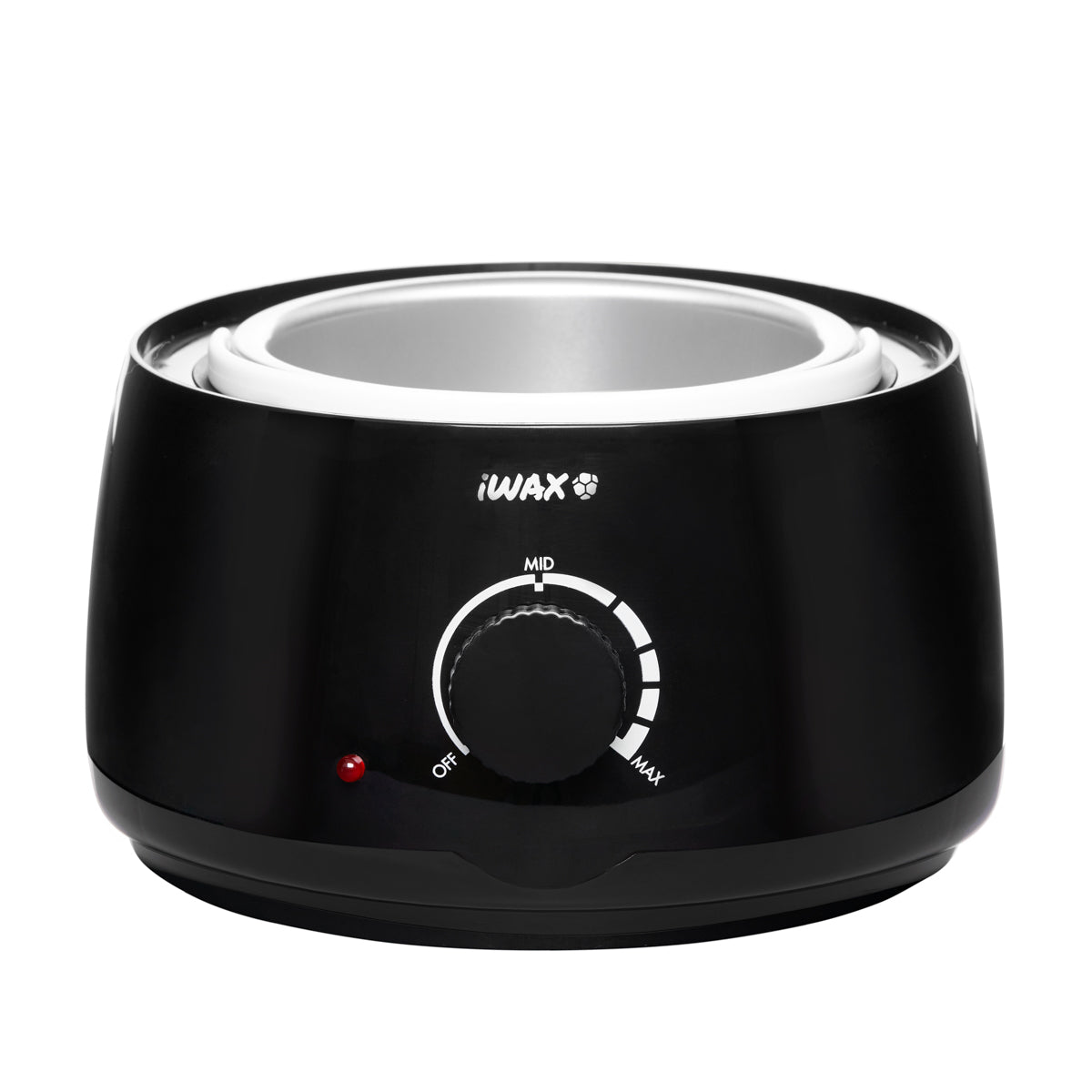 Profesionalus vaško šildytuvas skardinėms ir granulėms IWAX 100, 400ML, 100W (juodos spalvos)