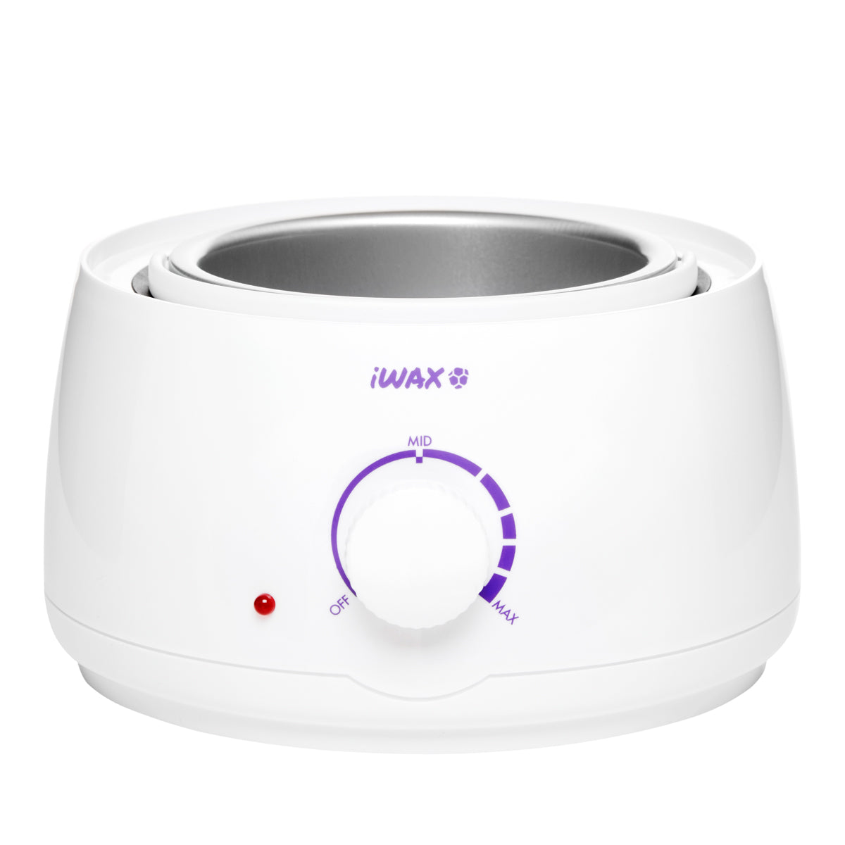 Profesionalus vaško šildytuvas skardinėms ir granulėms IWAX 100, 400ML, 100W (baltos spalvos)