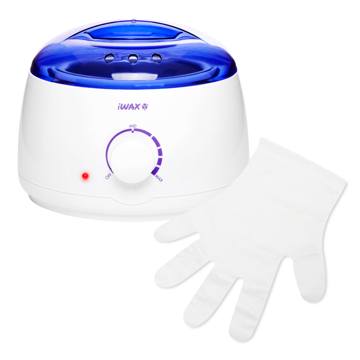 Profesionalus vaško šildytuvas skardinėms ir granulėms IWAX 100, 400ML, 100W (baltos spalvos)