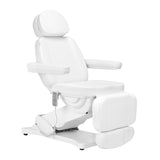 Elektrinė kosmetologinė kėdė SILLON CLASSIC 3 el. varikliai, šildoma (balta)