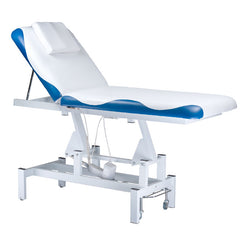 Elektrinis masažo / SPA stalas - lova BD-8230 balta/mėlyna
