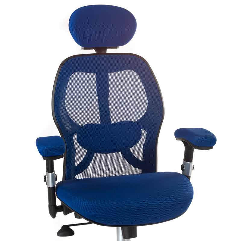 2-Fotel ergonomiczny CorpoComfort BX-4144 Niebieski-2