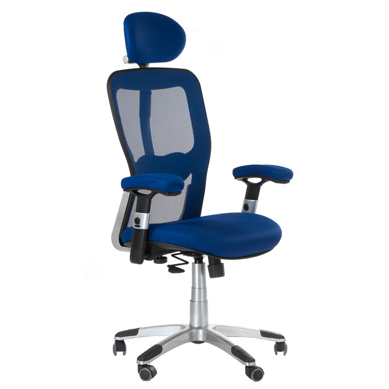 1-Fotel ergonomiczny CorpoComfort BX-4147 Niebieski-1