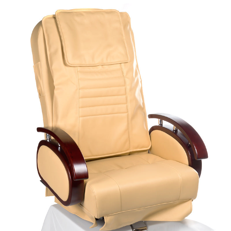 2-Fotel do pedicure z masażem BR-3820D Beżowy-2