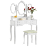 Makiažo staliukas ELSA 3 veidrodžiai + kėdutė