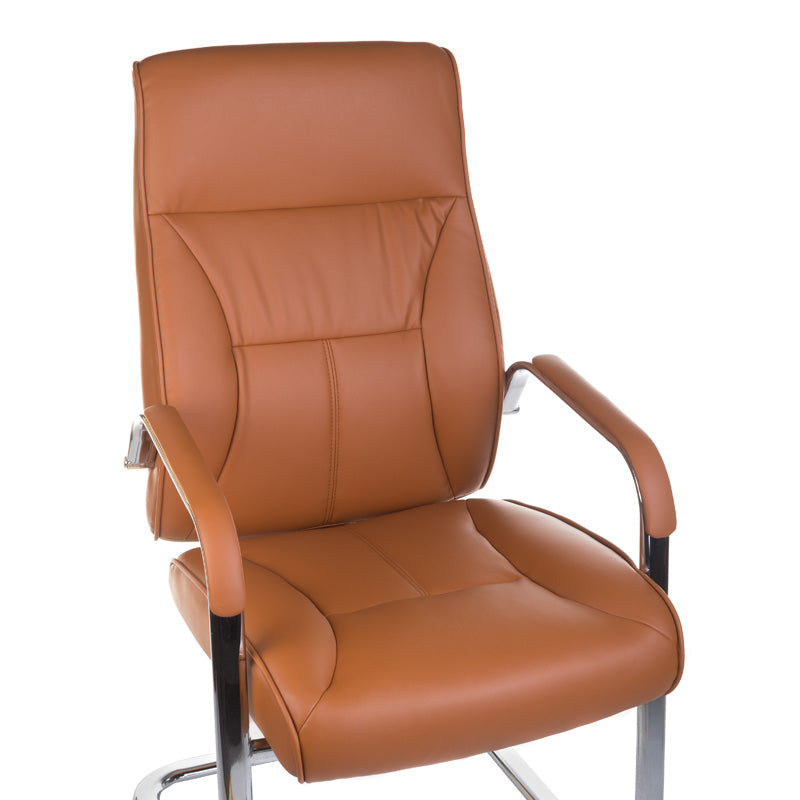 2-Fotel konferencyjny CorpoComfort BX-5085C Brązowy-2