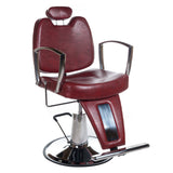 1-Fotel barberski HOMER II BH-31275 Czerwony-1