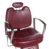 2-Fotel barberski HOMER II BH-31275 Czerwony-2