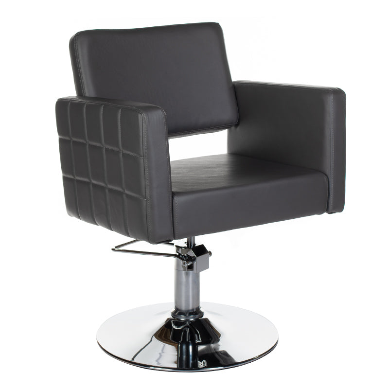 1-Fotel fryzjerski Ernesto szary BM-6302-1