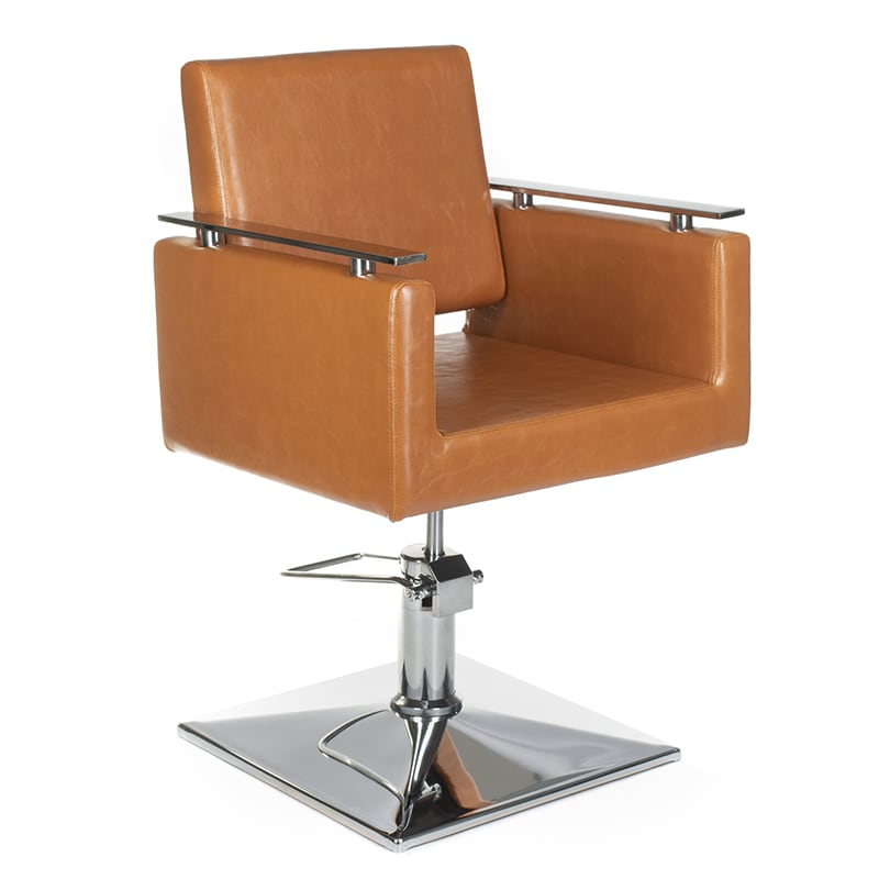 1-Fotel fryzjerski MILO BH-6333 jasno brązowy-1