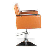 4-Fotel fryzjerski MILO BH-6333 jasno brązowy-4