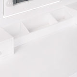6-Toaletka biała MONICA lustro LED + taboret-6