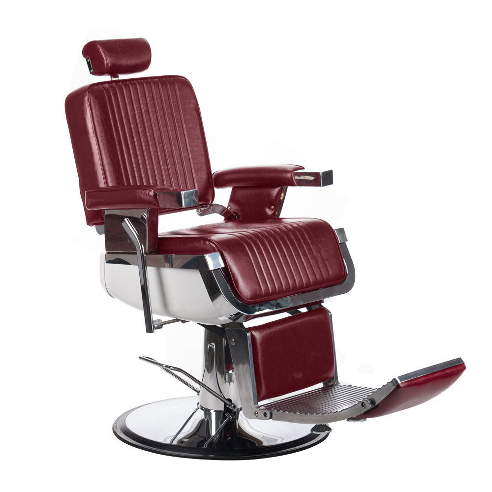 1-Fotel barberski LUMBER BH-31823 Wiśniowy-1