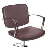 2-Fotel fryzjerski Dario brązowy BH-8163-2