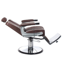 Fotel barberski ODYS BH-31825M Brązowy matowy