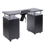 Manikiūro stalas + dulkių surinkėjas BD-3425+P (juoda)