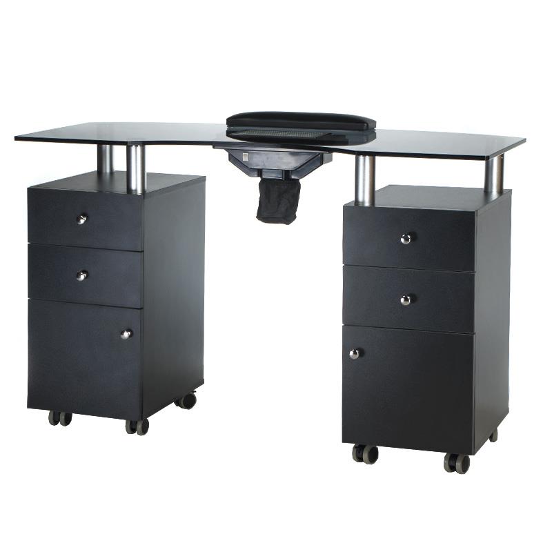 Manikiūro stalas + dulkių surinkėjas BD-3453+P (juoda)