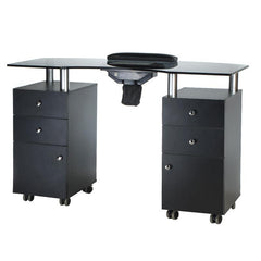 Manikiūro stalas + dulkių surinkėjas BD-3453+P (juoda)