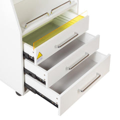 BD-T601 kosmetologinis vežimėlis- spintelė su UV saugykla, balta sp.