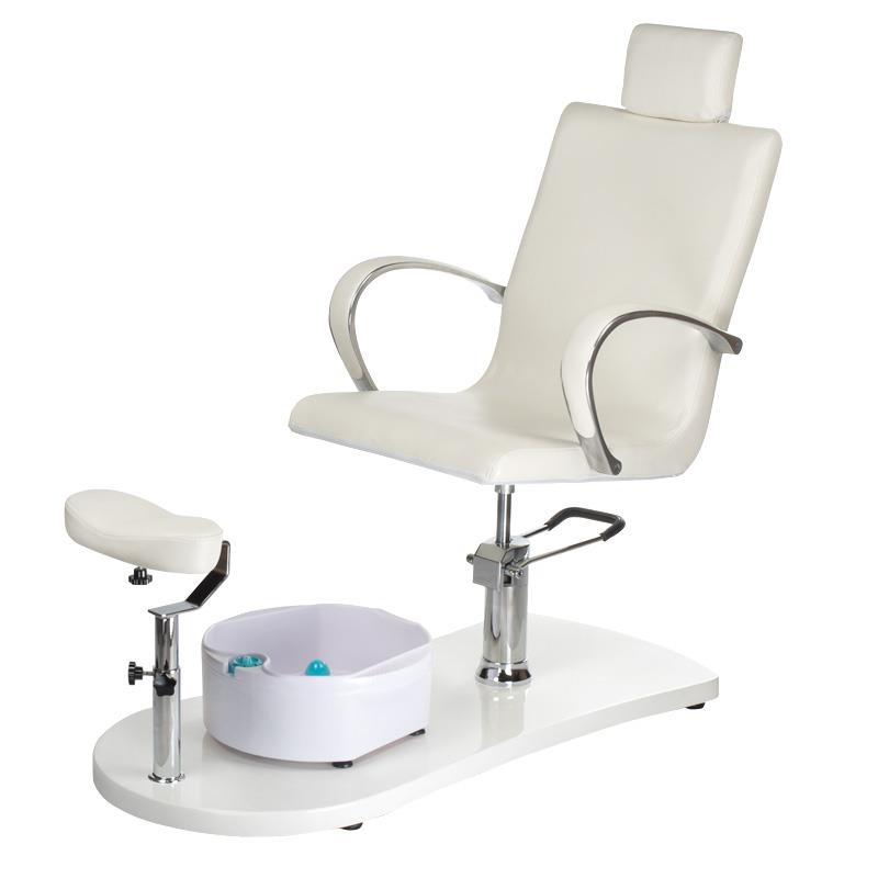 Pedikiūro kėdė su masažine vonele BR-2308 (balta)