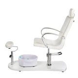 Pedikiūro kėdė su masažine vonele BR-2308 (balta)