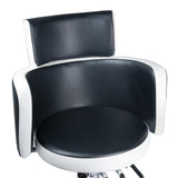 Kirpyklos kėdė LUIGI BR-3927 (balta/juoda)