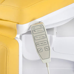 Mazaro BR-6672 elektrinis kosmetologinis gultas, 4 el. motorai, geltonas