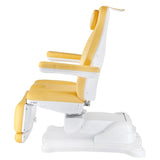 Elektrinė kosmetologinė kėdė - gultas Mazaro BR-6672 4 el. varikliai (geltona)