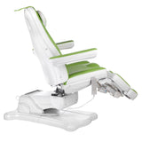 Elektrinė kosmetologinė kėdė - gultas pedikiūrui Mazaro BR-6672A 5 el. varikliai (žalia)