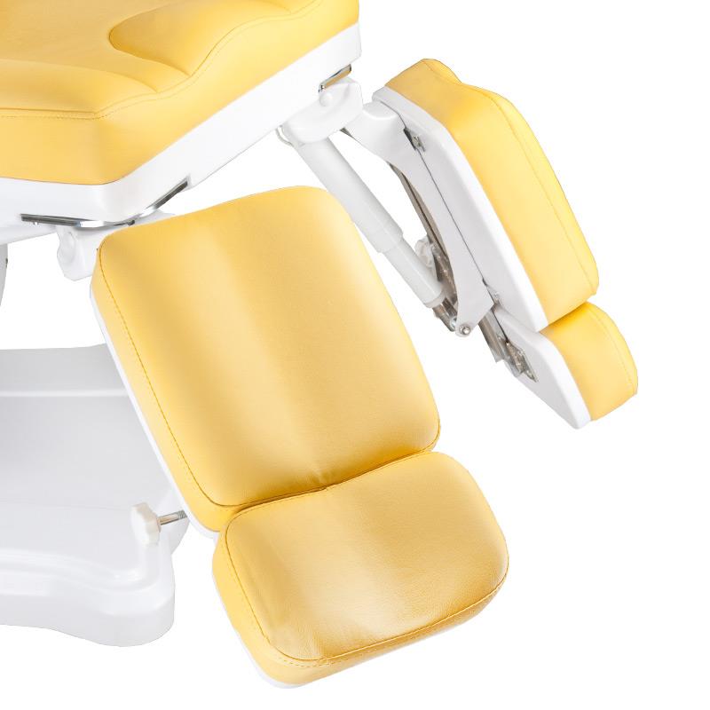 Elektrinė kosmetologinė kėdė - gultas pedikiūrui Mazaro BR-6672A/yellow 5 el. varikliai (geltona)