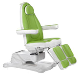 Elektrinė kosmetologinė kėdė - gultas pedikiūrui Mazaro BR-6672C 3 el. varikliai (žalia)