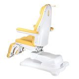 Elektrinė kosmetologinė kėdė - gultas pedikiūrui Mazaro BR-6672C 3 el. varikliai (geltona)