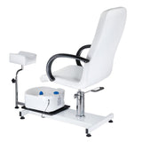 Pedikiūro kėdė su masažine vonele BW-100 (balta)
